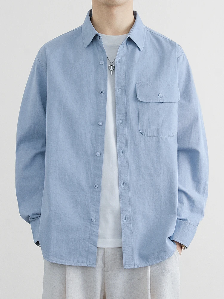 Модная повседневная свободная рабочая куртка с длинными рукавами для мужчин, весна-осень, новинка, с отложным воротником, топ-рубашка
Модная повседневная свободная рабочая куртка с длинными рукавами для мужчин, весна-осень, новинка, с отложным воротником, топ-рубашка