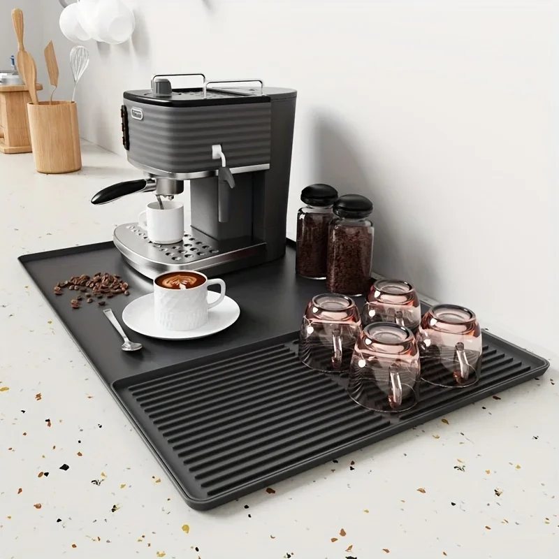2 In 1 XX Large Silicone Coffee Bar Mat 60x40cm Non Slip Heat Resistant Counter Protector For Home Cafe Espresso Kitchen
2 In 1 XX Large Silicone Coffee Bar Mat 60x40cm Non Slip Heat Resistant Counter Protector For Home Cafe Espresso Kitchen