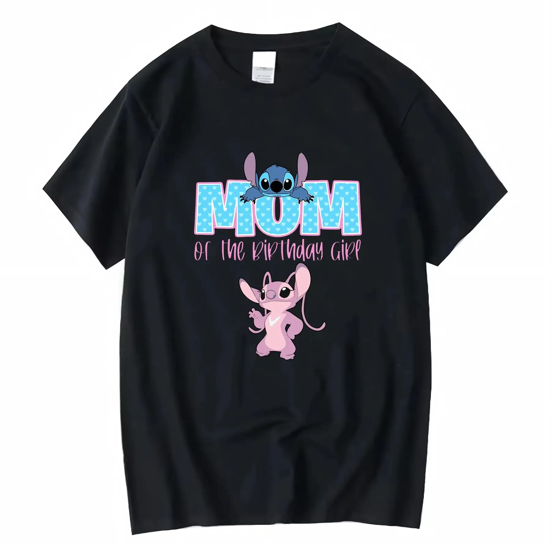 Mom Cartoon T Shirt with Stitch Lilo Design Ideal Mother's Day Suitable for Birthdays Holidays Festive Clothing Accessory
Mom Cartoon T Shirt with Stitch Lilo Design Ideal Mother's Day Suitable for Birthdays Holidays Festive Clothing Accessory