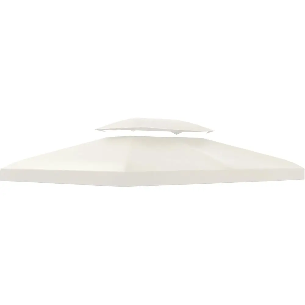 Cream White 2-Tier UV-Protected Gazebo Replacement Top, 13x10
Cream White 2-Tier UV-Protected Gazebo Replacement Top, 13x10