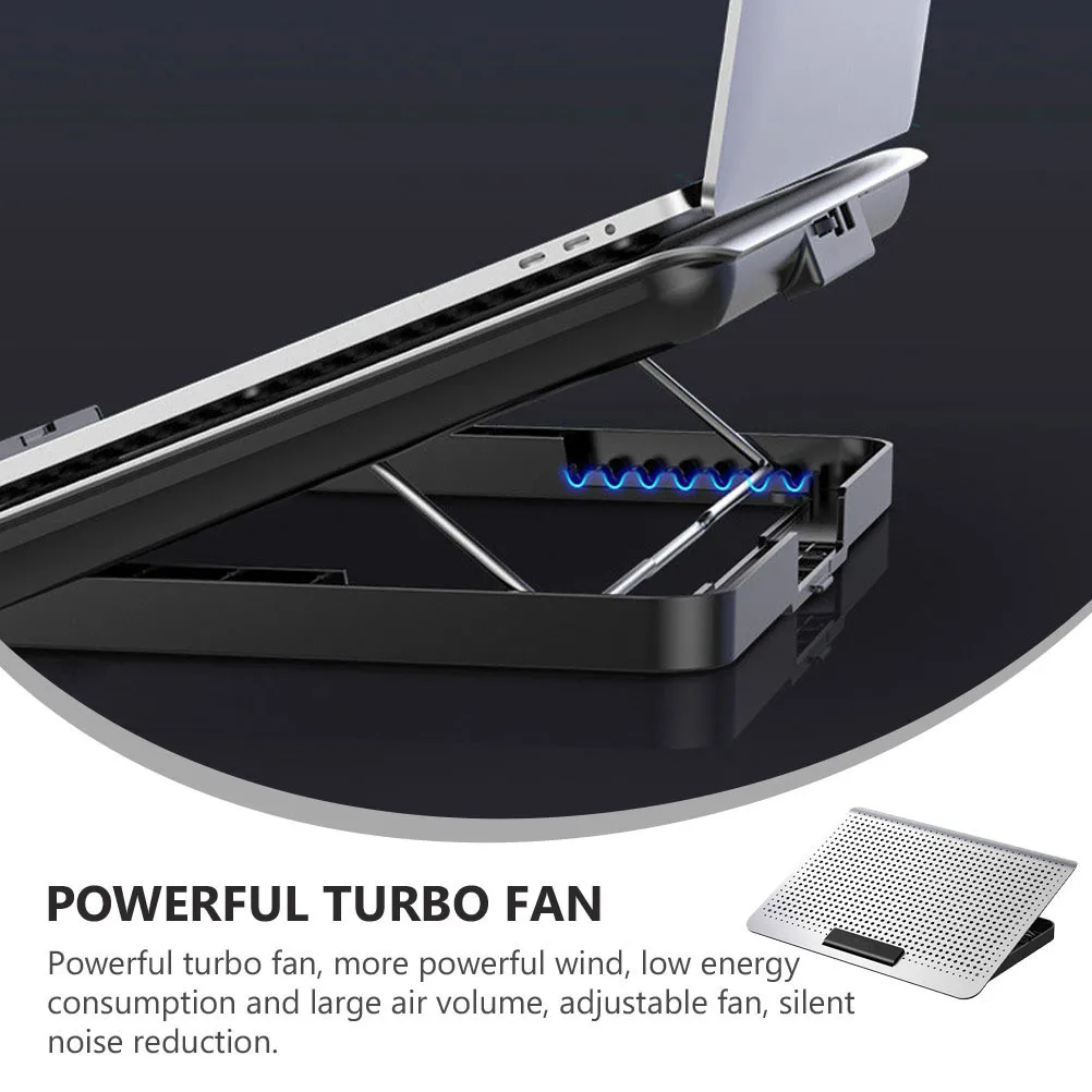 1Pcs Adjustable Laptop Cooler Rack Metal Texture Laptop Stand Cooling Pad with Powerful Fans Dual USB Ports Silent Noise
1Pcs Adjustable Laptop Cooler Rack Metal Texture Laptop Stand Cooling Pad with Powerful Fans Dual USB Ports Silent Noise