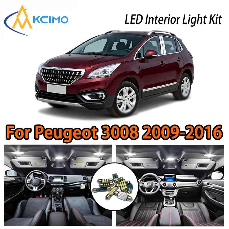 LED Kit For Peugeot 3008 2009-2016 Interior Lights, Two Colors Choice Super Bright Easy Install Atmosphere Lamp
LED Kit For Peugeot 3008 2009-2016 Interior Lights, Two Colors Choice Super Bright Easy Install Atmosphere Lamp