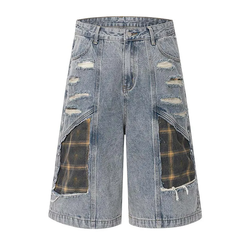 Hip Hop Vintage Casual Jeans Shorts Stretetwear Harakuju Washed Denim Shorts For Male Patchwork
Hip Hop Vintage Casual Jeans Shorts Stretetwear Harakuju Washed Denim Shorts For Male Patchwork