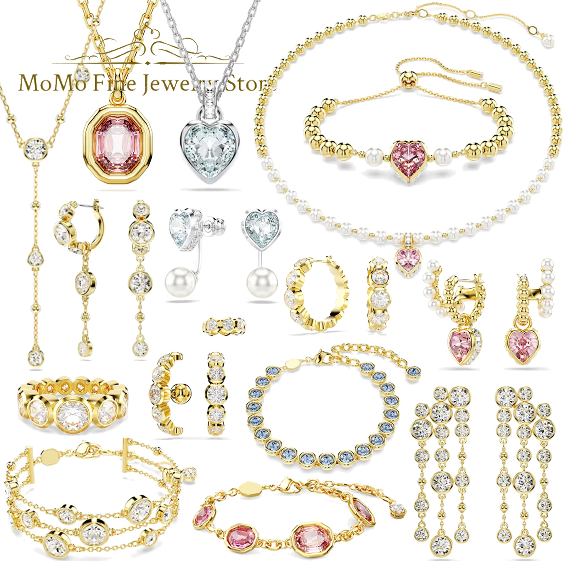 2026 New Trend Fine Jewelry Set Charming Gold Pink Blue Water Drop Crystal Fashion Necklace Bracelet Ring Earring Gift for Women
2026 New Trend Fine Jewelry Set Charming Gold Pink Blue Water Drop Crystal Fashion Necklace Bracelet Ring Earring Gift for Women