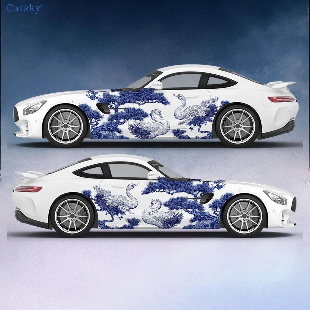 Japanese Pine Tree Clouds Swan Car Vinyl Wraps Decal Self-adhesive PVC Sticker Suitable for Trucks SUV Decor Auto Accessories
Japanese Pine Tree Clouds Swan Car Vinyl Wraps Decal Self-adhesive PVC Sticker Suitable for Trucks SUV Decor Auto Accessories