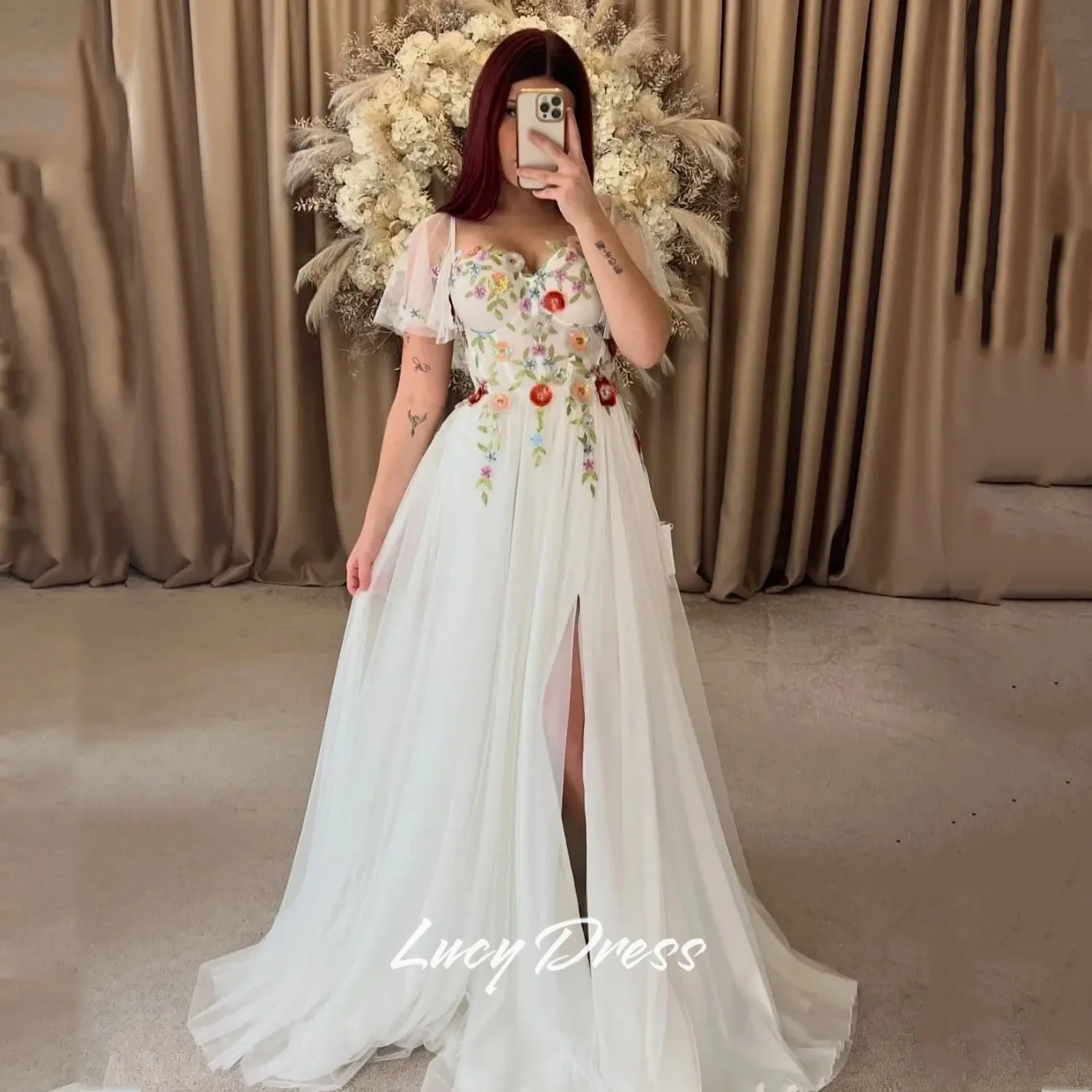 Lucy Customized Wedding Dresses Dresses for Woman Party Wedding White Dresses vestidos de novia floral fabric свадебное платье
Lucy Customized Wedding Dresses Dresses for Woman Party Wedding White Dresses vestidos de novia floral fabric свадебное платье