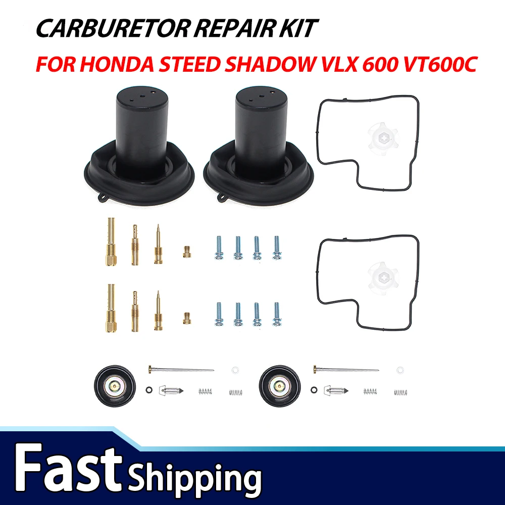 2pcs For Honda Steed Shadow VLX 600 VT600C VT600CD 1994-2003 Carburetor Repair Kit
2pcs For Honda Steed Shadow VLX 600 VT600C VT600CD 1994-2003 Carburetor Repair Kit