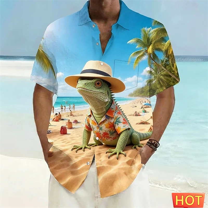 Men's Hawaiian Shirt Cool Cartoon Shark With Sunglasses 3D Print Casual Short Sleeve Button Down Shirts Funny Animals Blouse
Men's Hawaiian Shirt Cool Cartoon Shark With Sunglasses 3D Print Casual Short Sleeve Button Down Shirts Funny Animals Blouse