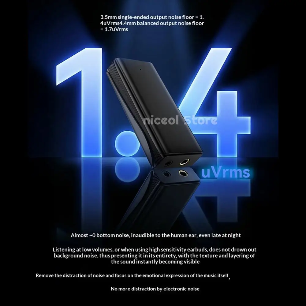 Ultra-Low Floor Noise Earphone Amplifiers Type-C Charging BT6.0 Hi-Fi Headsets Decoder Amplify Tool 4.4mm/3.5mm Dual Output
Ultra-Low Floor Noise Earphone Amplifiers Type-C Charging BT6.0 Hi-Fi Headsets Decoder Amplify Tool 4.4mm/3.5mm Dual Output
