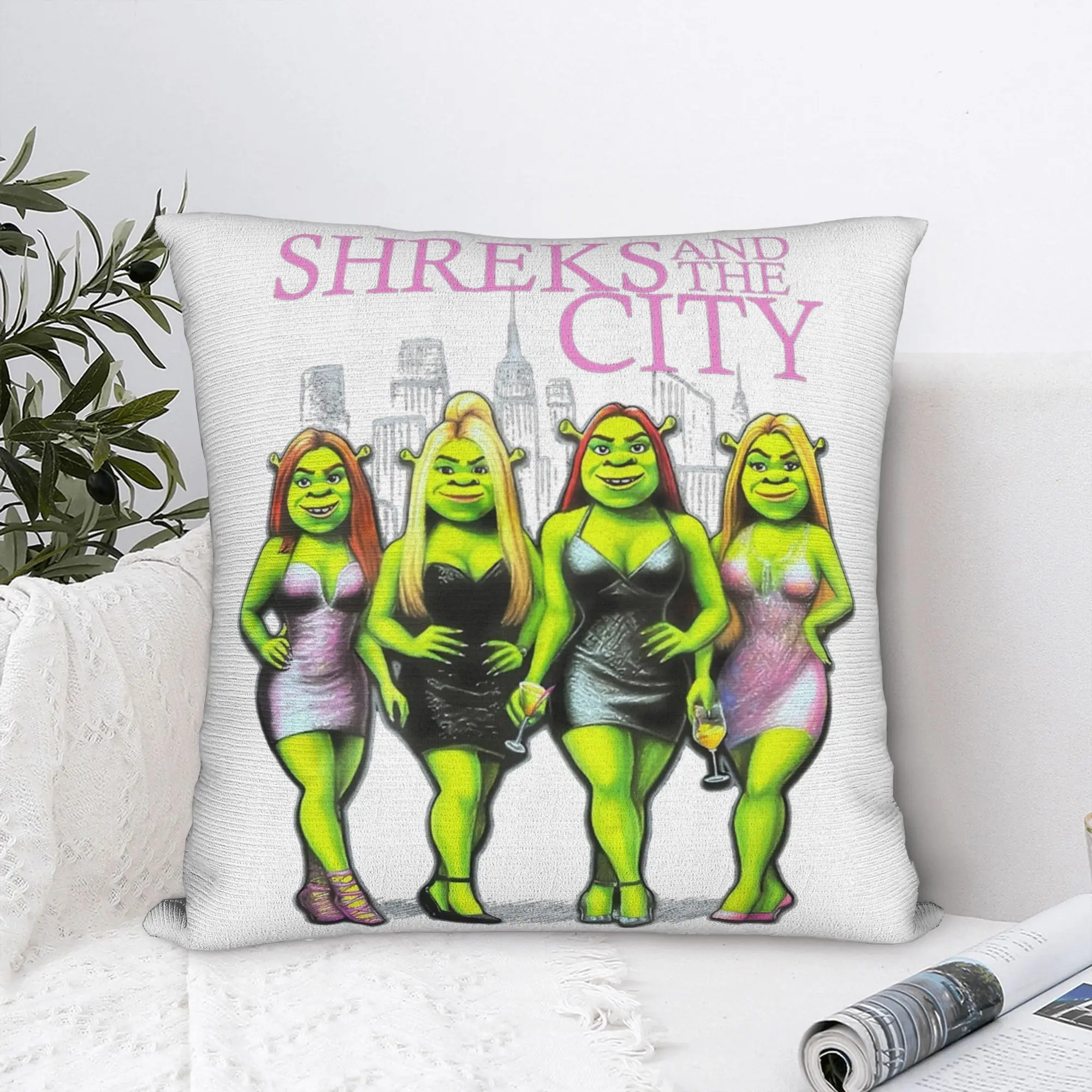 Shreks And The City Pillowcase Printing Polyester Cushion Cover Gift Pillow Case Cover Chair Drop Shipping 45*45cm
Shreks And The City Pillowcase Printing Polyester Cushion Cover Gift Pillow Case Cover Chair Drop Shipping 45*45cm
