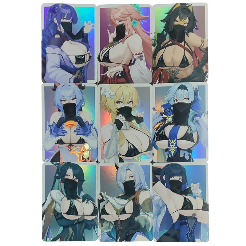 Diy Self Made 9Pcs/set Genshin Impact Ganyu Kawaii Collection Card Masked Goddess Color Flash Craft Game Anime Cards Gift Toy
Diy Self Made 9Pcs/set Genshin Impact Ganyu Kawaii Collection Card Masked Goddess Color Flash Craft Game Anime Cards Gift Toy