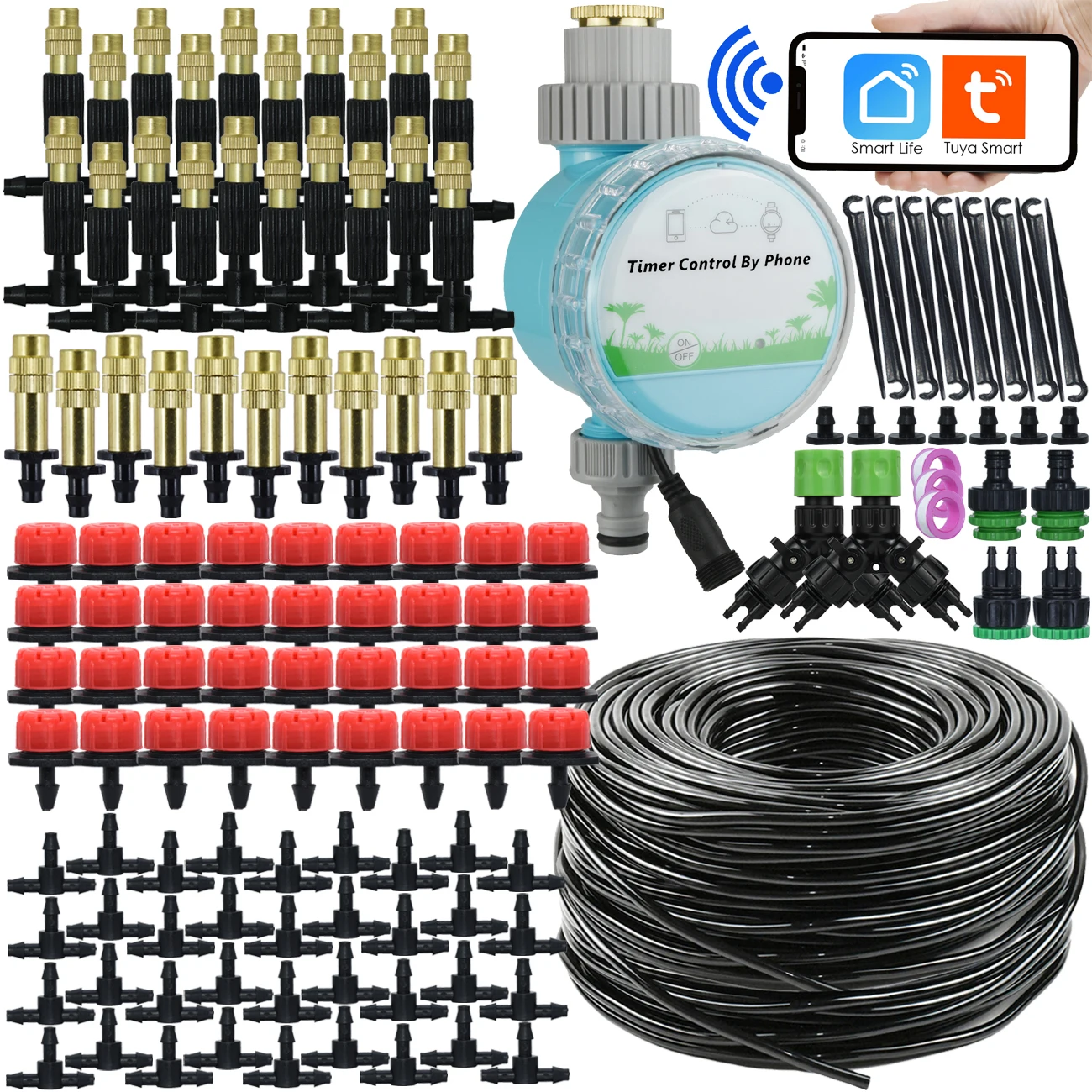 Sprycle 5-50M Wifi Wireless Garden Automatic Watering System Kit Micro Drip Irrigation DIY Mist Spray Cooling for Potted Plants
Sprycle 5-50M Wifi Wireless Garden Automatic Watering System Kit Micro Drip Irrigation DIY Mist Spray Cooling for Potted Plants