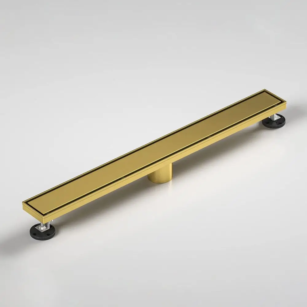 Дренажный трап для душа 26 дюймов, матовое золото, с решеткой под плитку и уловителем волос, нержавеющая сталь 304, сертификат CUPC
Дренажный трап для душа 26 дюймов, матовое золото, с решеткой под плитку и уловителем волос, нержавеющая сталь 304, сертификат CUPC