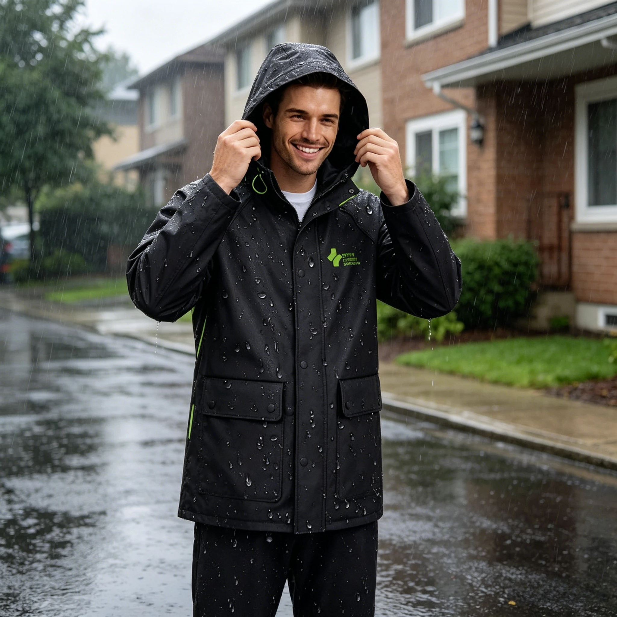 All Weather Waterproof Rain Gear Set Hiking Fishing Golf Motorcycle Reflective Jacket Pants Waterproof Outfit Raincoat Set
All Weather Waterproof Rain Gear Set Hiking Fishing Golf Motorcycle Reflective Jacket Pants Waterproof Outfit Raincoat Set
