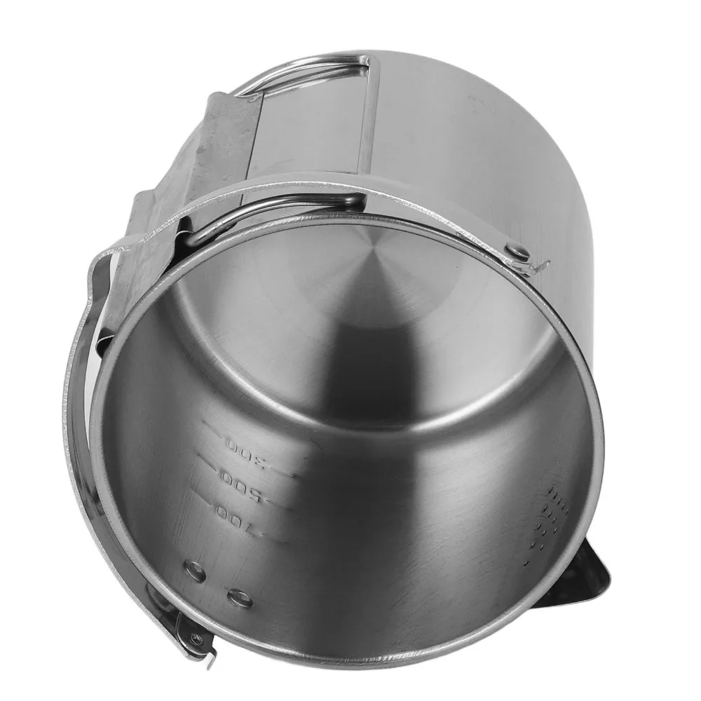 1.2L/40.58oz Camping Kettle With Foldable Handle Stainless Steel Portable Teapot Lightweight With Storage Outdoor Cookware
1.2L/40.58oz Camping Kettle With Foldable Handle Stainless Steel Portable Teapot Lightweight With Storage Outdoor Cookware