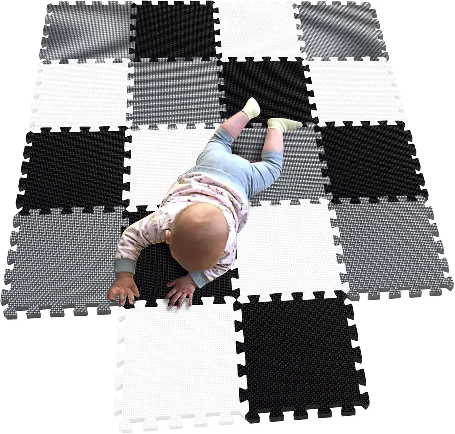 18-Piece Interlocking Foam Play Mats, Soft Floor Tiles for Toddlers and Kids, Puzzle Carpet G301018-101104112
18-Piece Interlocking Foam Play Mats, Soft Floor Tiles for Toddlers and Kids, Puzzle Carpet G301018-101104112