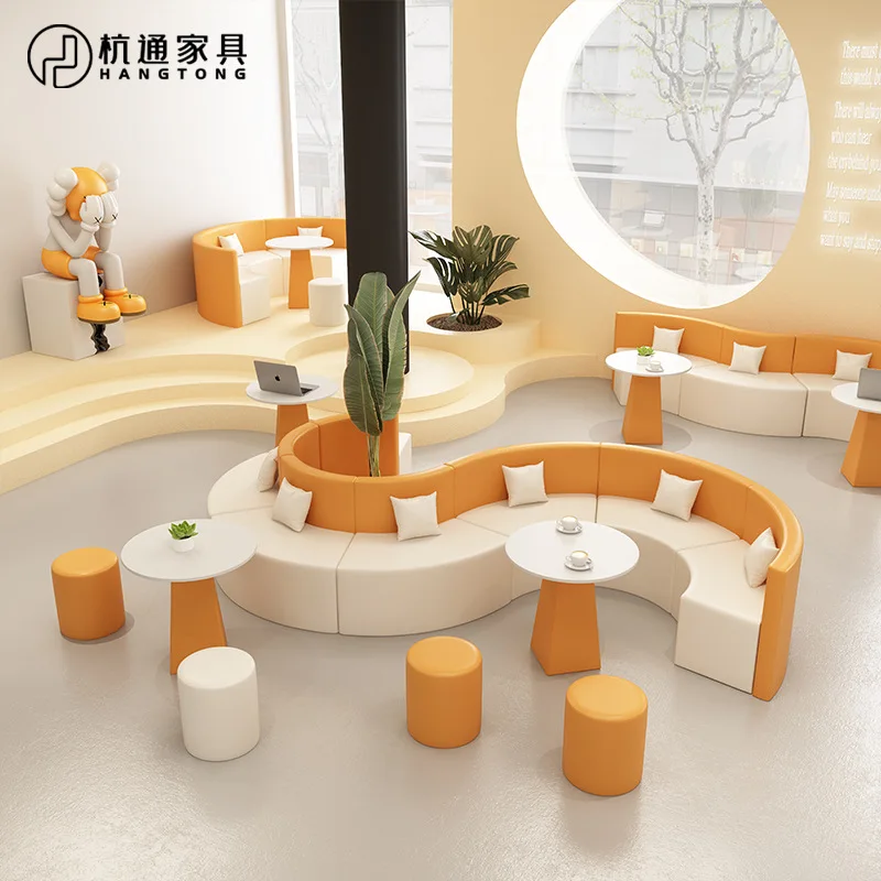 Creative S-shaped office rest sofa training institution library negotiation guest reception special-shaped sofa combination
Creative S-shaped office rest sofa training institution library negotiation guest reception special-shaped sofa combination