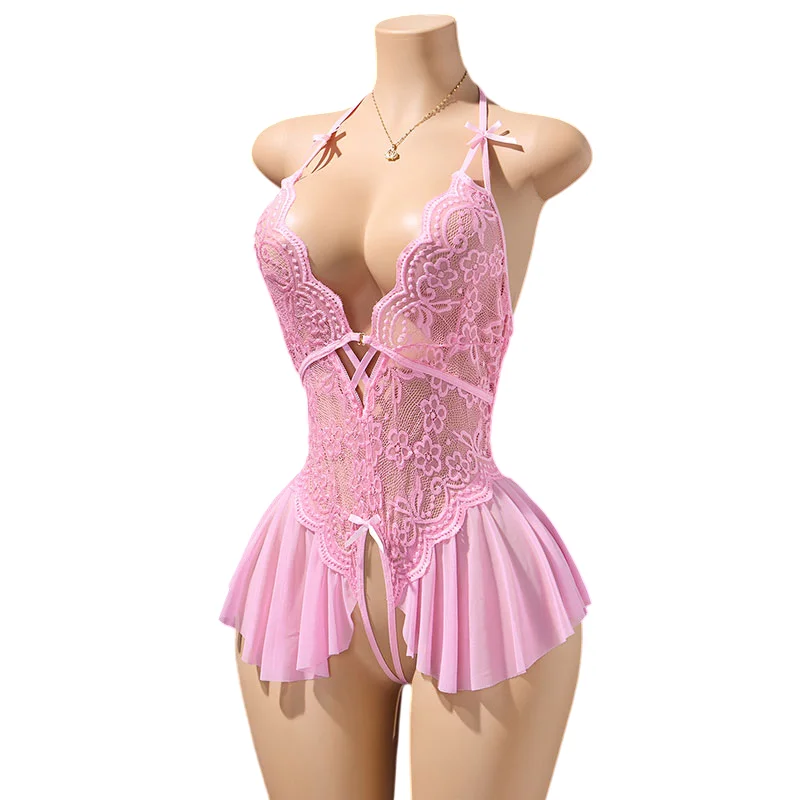 Daring Ultra Sexy Lingerie For Women V-neck Bra Pink Bodysuit Crotehless Accessories Sensual Underwear Romantic Bodycon Dress
Daring Ultra Sexy Lingerie For Women V-neck Bra Pink Bodysuit Crotehless Accessories Sensual Underwear Romantic Bodycon Dress