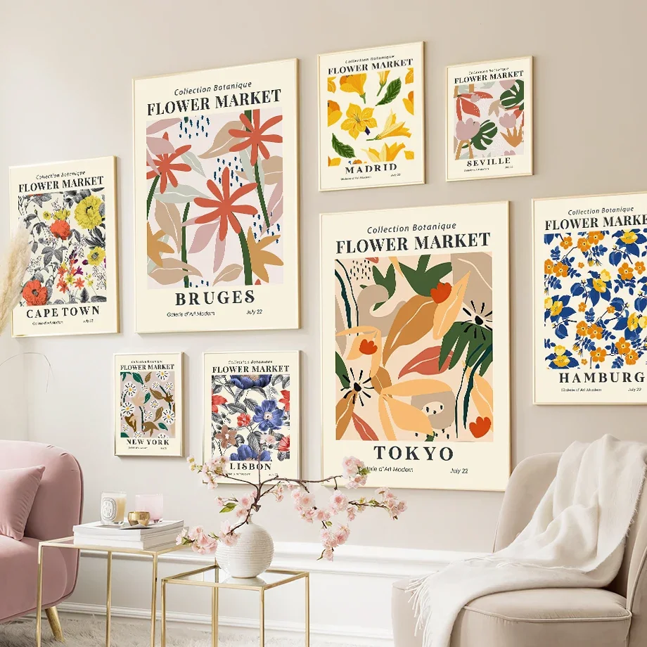 Flower Market Wall Art Prints, Nordic Canvas Painting, Pictures for Living Room, Home Decor, Venice, Tokyo, New York
Flower Market Wall Art Prints, Nordic Canvas Painting, Pictures for Living Room, Home Decor, Venice, Tokyo, New York