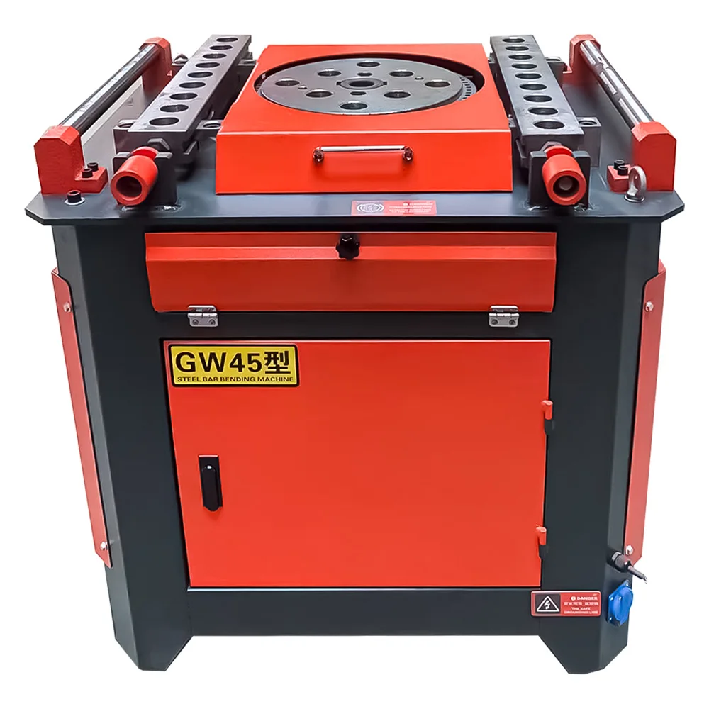 GW45 4kW Motor PLC Controlled 32mm Bar Bender Industrial Rebar Bending Machine Semi-Automatic High Productivity 1440r/min Steel
GW45 4kW Motor PLC Controlled 32mm Bar Bender Industrial Rebar Bending Machine Semi-Automatic High Productivity 1440r/min Steel