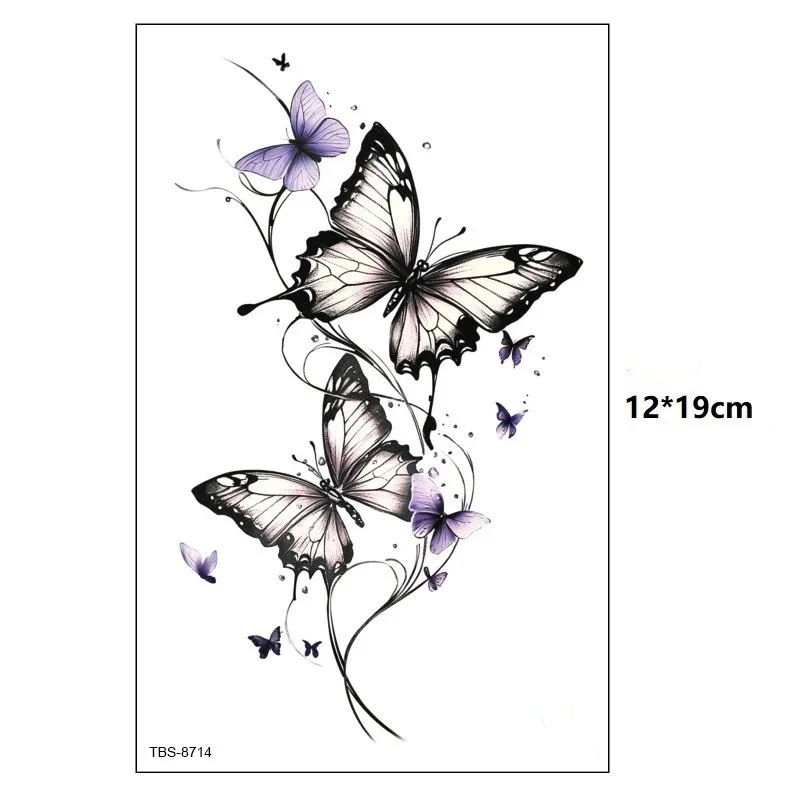 2-Pack American Style Butterfly Tattoo Sticker 12x19cm Decal for Arm Full Sleeve Body Art
2-Pack American Style Butterfly Tattoo Sticker 12x19cm Decal for Arm Full Sleeve Body Art