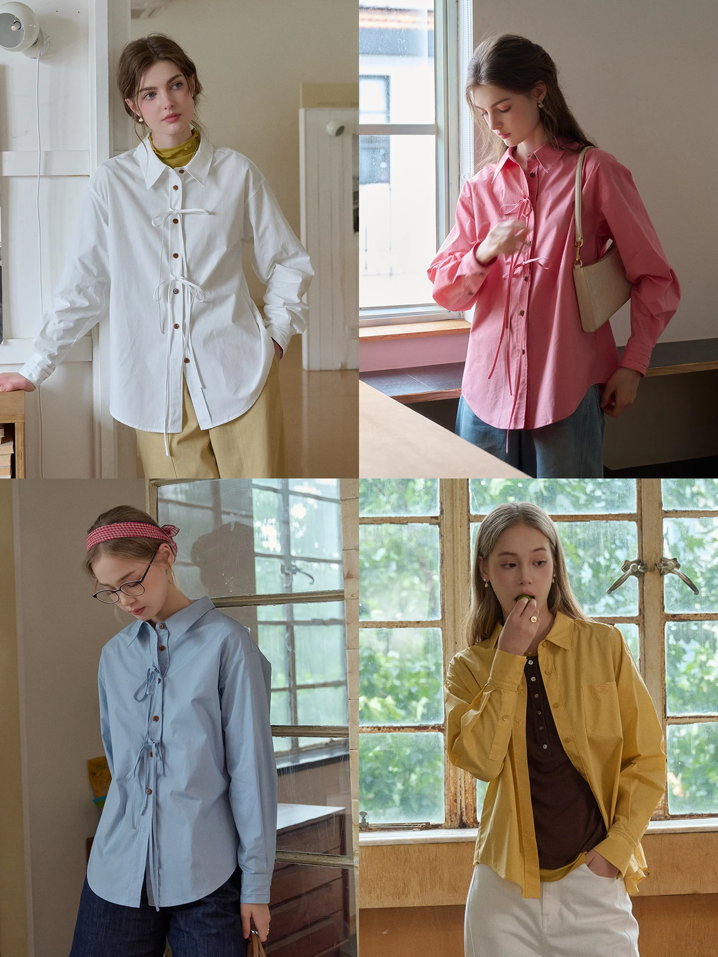 French Style Loose Cotton Shirt Women's Knot Pure Cotton Breathable Long Sleeve Casual Shirt Dream Multi-...
French Style Loose Cotton Shirt Women's Knot Pure Cotton Breathable Long Sleeve Casual Shirt Dream Multi-...