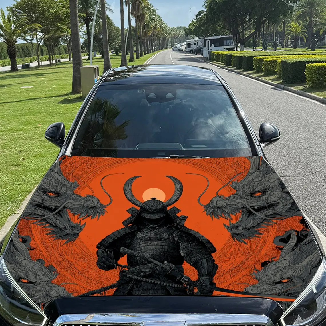 Majestic Samurai and Dragons Print car hood stickers, waterproof self-adhesive, scratch resistant, easy to stick, durable car PV
Majestic Samurai and Dragons Print car hood stickers, waterproof self-adhesive, scratch resistant, easy to stick, durable car PV