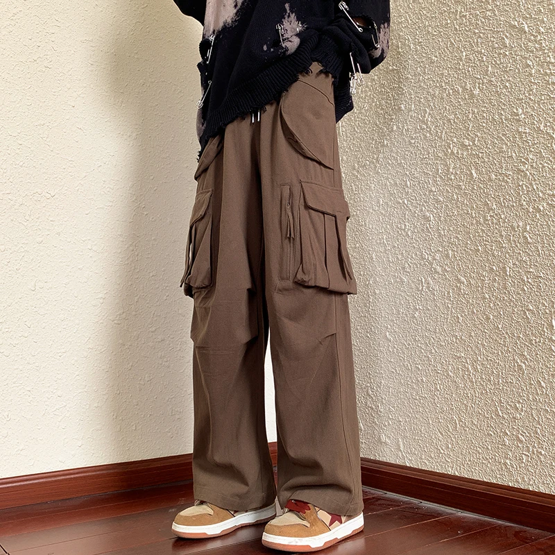 Retro American Work Pants Men's Trendy Straight High Street Wide Leg Pants Multiple kets Casual Long Pants Autumn Youth
Retro American Work Pants Men's Trendy Straight High Street Wide Leg Pants Multiple kets Casual Long Pants Autumn Youth