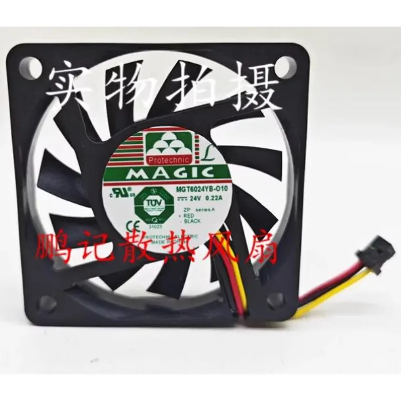 New Cooler Fan for MAGIC MGT6024YB-O10 24V 0.22A 6CM 6010 Cooling Fan 60*60*10MM
New Cooler Fan for MAGIC MGT6024YB-O10 24V 0.22A 6CM 6010 Cooling Fan 60*60*10MM