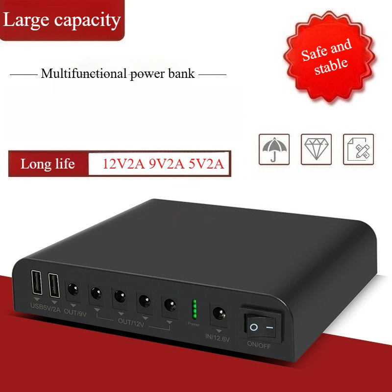 12Vlithium battery pack 9 volt large capacity multi-functional mobile power supply 18650 core 38400mAh rechargeable power supply
12Vlithium battery pack 9 volt large capacity multi-functional mobile power supply 18650 core 38400mAh rechargeable power supply