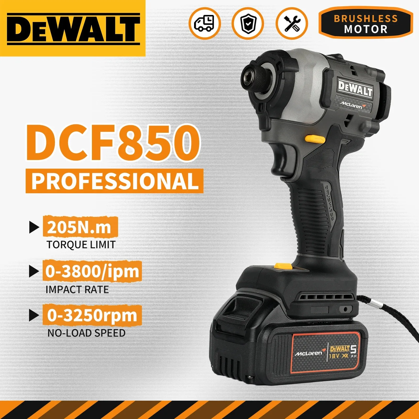 Аккумуляторный шуруповерт DEWALT DCF85M 20V с бесщеточным двигателем | Электроинструмент с крутящим моментом 205 Нм, 0-3250 об/мин, патрон 13 мм, бесступенчатая регулировка скорости
Аккумуляторный шуруповерт DEWALT DCF85M 20V с бесщеточным двигателем | Электроинструмент с крутящим моментом 205 Нм, 0-3250 об/мин, патрон 13 мм, бесступенчатая регулировка скорости