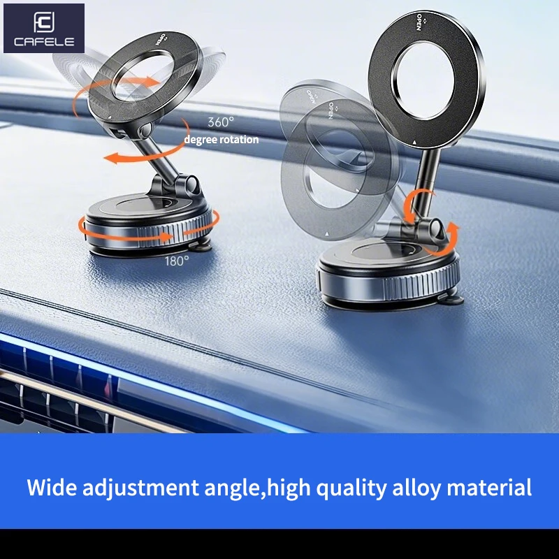 Cafele Magnetic Car Phone holder Vacuum Sucker Mobile Support For Car Foldable Portable Cellphone Bracket For iPhone 16 Pro Max
Cafele Magnetic Car Phone holder Vacuum Sucker Mobile Support For Car Foldable Portable Cellphone Bracket For iPhone 16 Pro Max