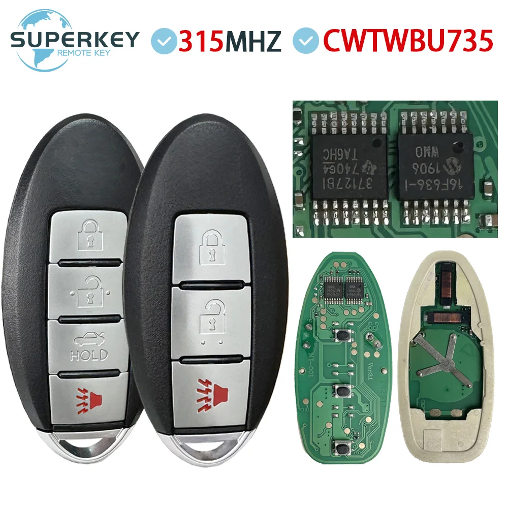 SUPERKEY CWTWBU735 For Nissan Tiida Teana Altima Maxima Armada Xtrail Pathfinder Rogue Versa Juke 315 Remote Car Key CWTWBU729
SUPERKEY CWTWBU735 For Nissan Tiida Teana Altima Maxima Armada Xtrail Pathfinder Rogue Versa Juke 315 Remote Car Key CWTWBU729
