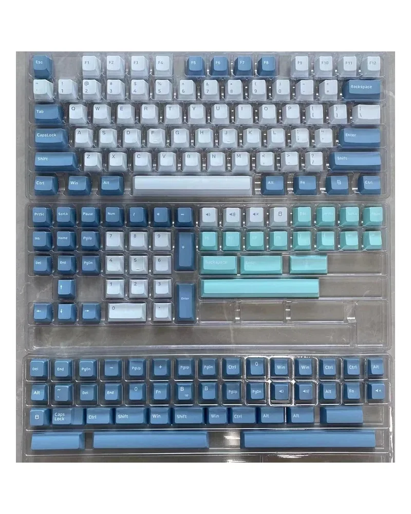 blue white gradient pbt keycaps full set oem profile keycaps for all mechanical keyboards
blue white gradient pbt keycaps full set oem profile keycaps for all mechanical keyboards