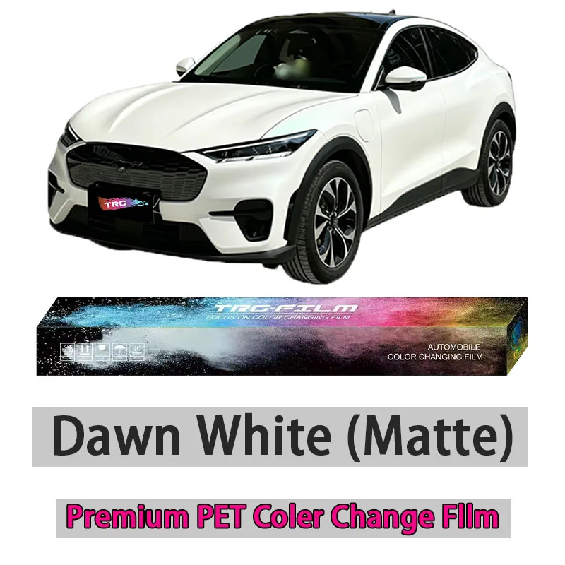 TRG film high-quality vehicle color change film: Dawn White (matte PET vinyl film - original car paint series)
TRG film high-quality vehicle color change film: Dawn White (matte PET vinyl film - original car paint series)