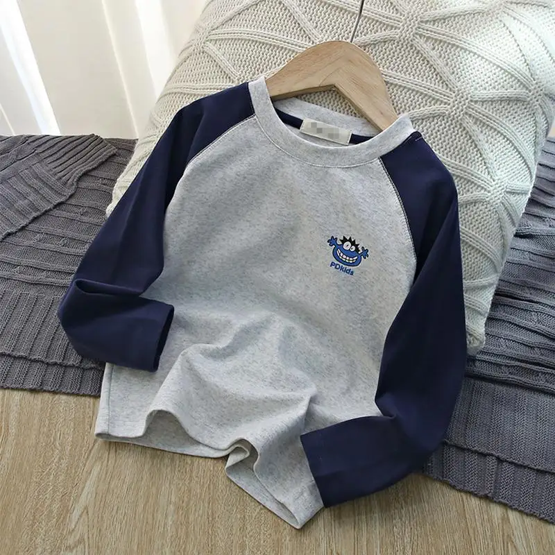 2023 New Kids Clothes Boys T-shirt Long Sleeve Crew Neck Kawaii Cartoon Spring Autumn Contrast Color All-match Comfortable Tops
2023 New Kids Clothes Boys T-shirt Long Sleeve Crew Neck Kawaii Cartoon Spring Autumn Contrast Color All-match Comfortable Tops