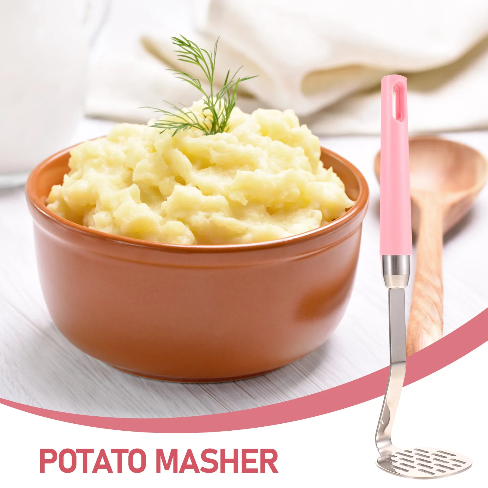 Potato Masher Manual Kitchen Utensil Thickened Pressure Plate Fine Mesh For Vegetables Fruits Beans Potato Pressing Tool
Potato Masher Manual Kitchen Utensil Thickened Pressure Plate Fine Mesh For Vegetables Fruits Beans Potato Pressing Tool
