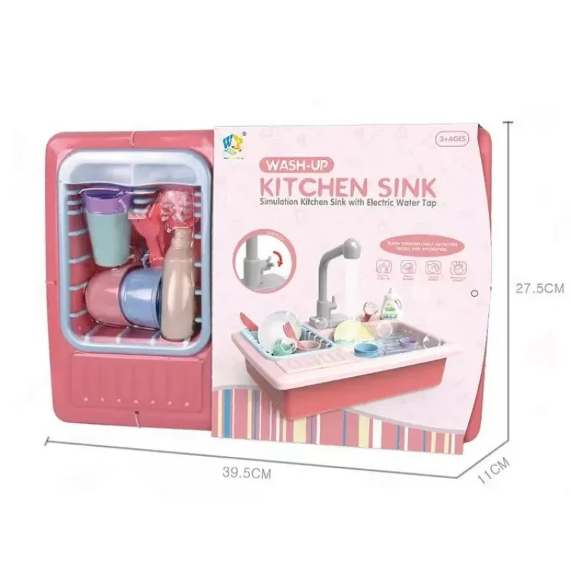 Kids Pretend Play Kitchen Sink Toy Electric Water Circulation Simulation Dishwasher Educational Role Playing Toy for Children
Kids Pretend Play Kitchen Sink Toy Electric Water Circulation Simulation Dishwasher Educational Role Playing Toy for Children
