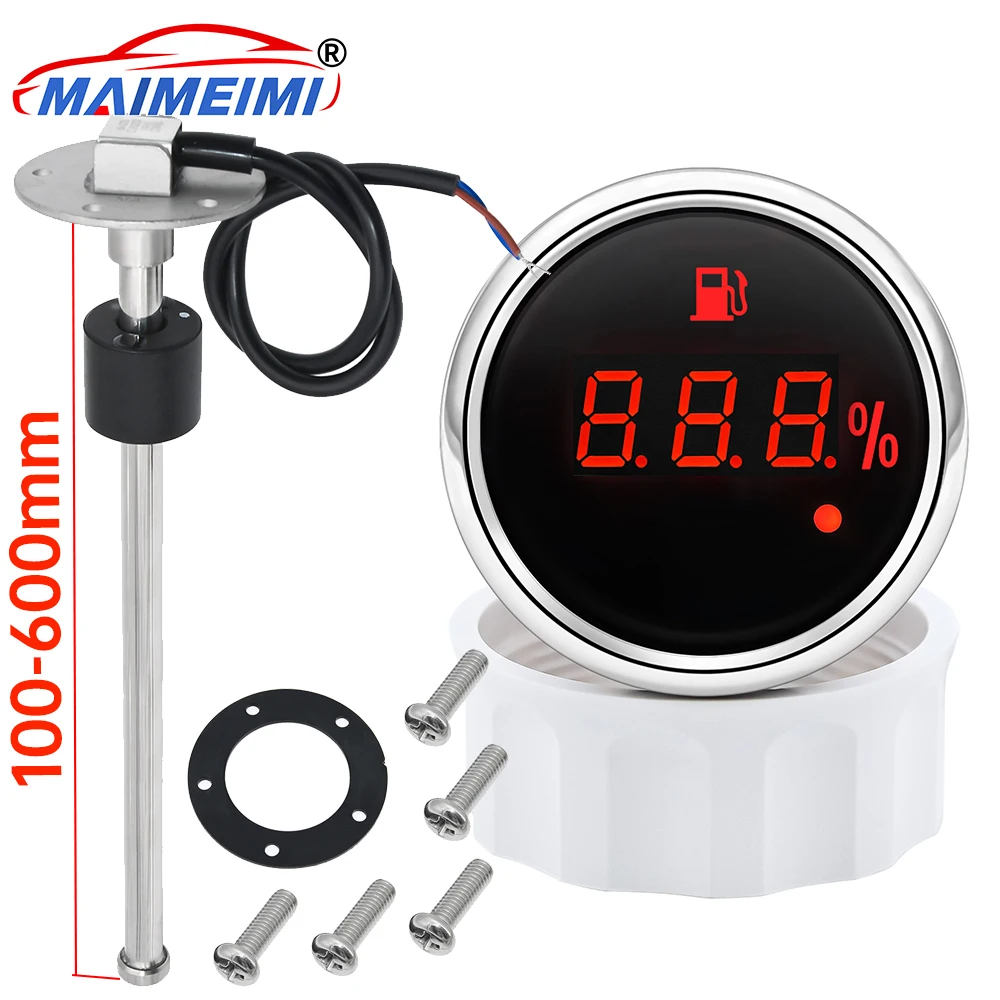 0-190ohm Oil Tank Indicator Red Backlight with Warning Light + 100-550mm Fuel Level Sensor for car boat Marine
0-190ohm Oil Tank Indicator Red Backlight with Warning Light + 100-550mm Fuel Level Sensor for car boat Marine