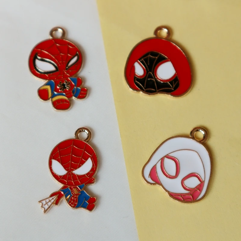 8pcs Cute Anime Spider Man Spider Woman Metal Pendant Trendy Enamel Alloy Charms DIY Necklace Bracelet Earing Keychain Accessory
8pcs Cute Anime Spider Man Spider Woman Metal Pendant Trendy Enamel Alloy Charms DIY Necklace Bracelet Earing Keychain Accessory