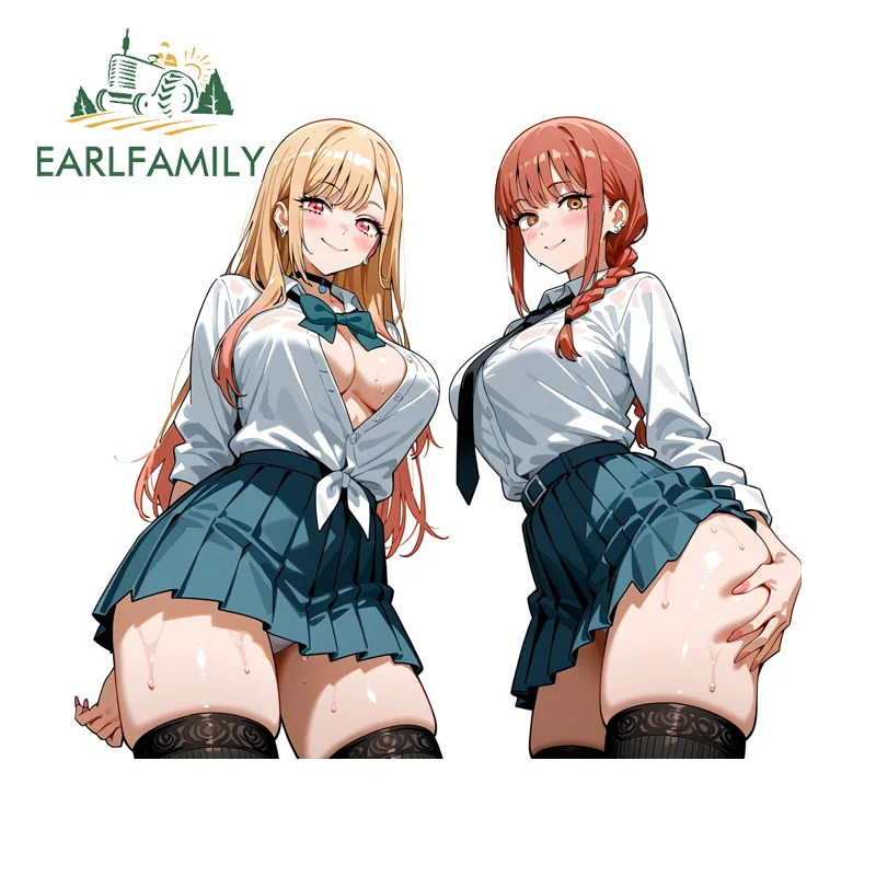 EARLFAMILY Sailor Suit Kitagawa Marin Makima Car Sticker Personal Colorful Windshield Window Decal DIY Vinyl Car Styling
EARLFAMILY Sailor Suit Kitagawa Marin Makima Car Sticker Personal Colorful Windshield Window Decal DIY Vinyl Car Styling