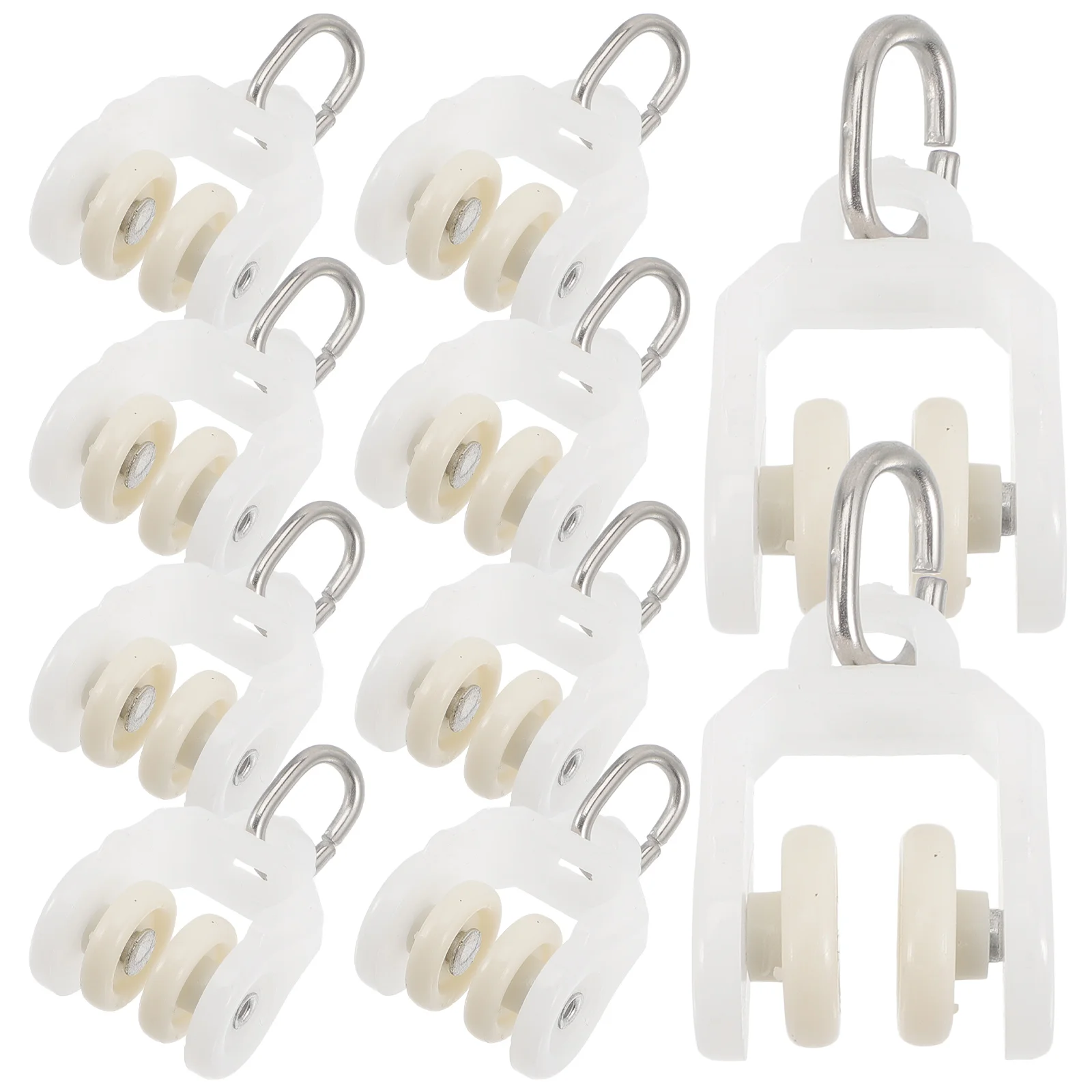 10 Pcs Roller Curtain Carrier Track Glider Pulley for Cloth Ceiling Hooks Home Accessory Supply Scroll Wheel Sliding
10 Pcs Roller Curtain Carrier Track Glider Pulley for Cloth Ceiling Hooks Home Accessory Supply Scroll Wheel Sliding