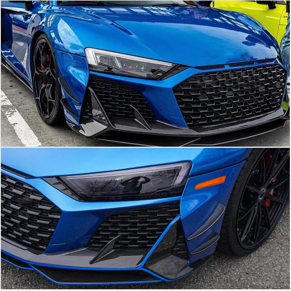 Customized product ForAudi R8 GT V10 2022-2024 Dry Carbon Front Bumper Canards Fins Lip Splitters
Customized product ForAudi R8 GT V10 2022-2024 Dry Carbon Front Bumper Canards Fins Lip Splitters