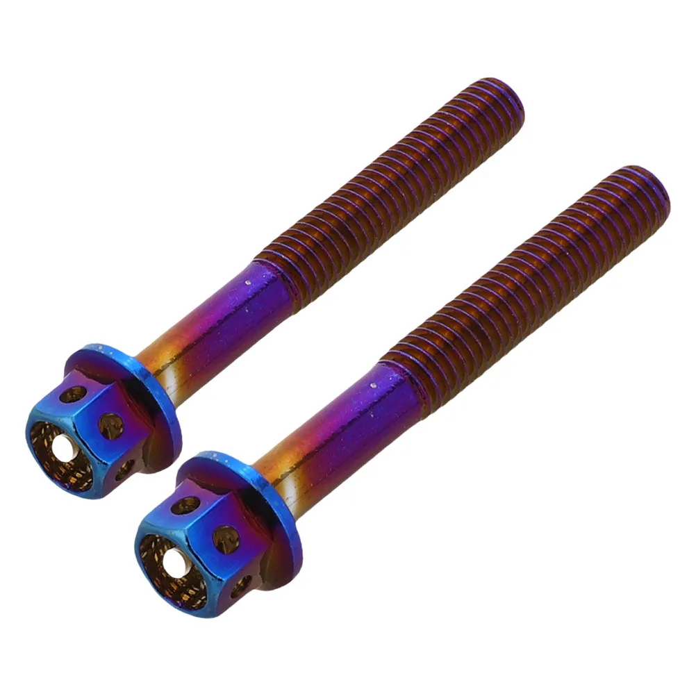 2pcs Blue Baked Motorcycle Screws M6 Titanium Burnt Effect License Plate Mounting Kit Vehicle Exterior Fasteners
2pcs Blue Baked Motorcycle Screws M6 Titanium Burnt Effect License Plate Mounting Kit Vehicle Exterior Fasteners