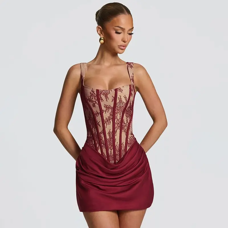 Fashion Lace Print Waist Cinched Bodycon Evening Dress Women Elegant Formal Party Dress for Women Maxi Gown Sleeveless Sexy
Fashion Lace Print Waist Cinched Bodycon Evening Dress Women Elegant Formal Party Dress for Women Maxi Gown Sleeveless Sexy
