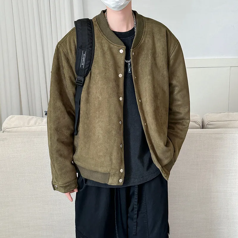 American Sle Baseball Jaet Men's Autumn Winter Suede Coat Spring Summer Trendy Pilot Top Loose Fit Simple Design Outerwear
American Sle Baseball Jaet Men's Autumn Winter Suede Coat Spring Summer Trendy Pilot Top Loose Fit Simple Design Outerwear