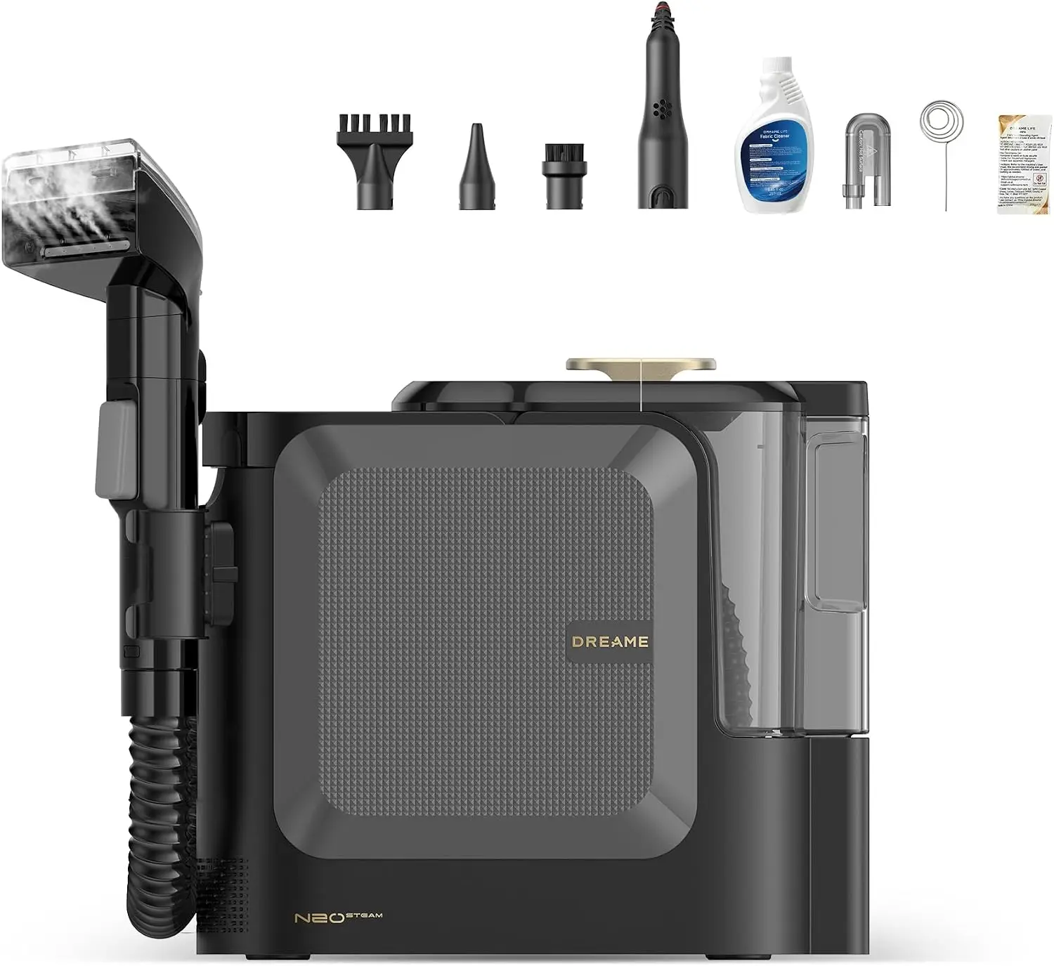 Portable Carpet Cleaner with Steam & Hot Water, 17Kpa Suction, Self-Cleaning, for Pet & Auto
Portable Carpet Cleaner with Steam & Hot Water, 17Kpa Suction, Self-Cleaning, for Pet & Auto