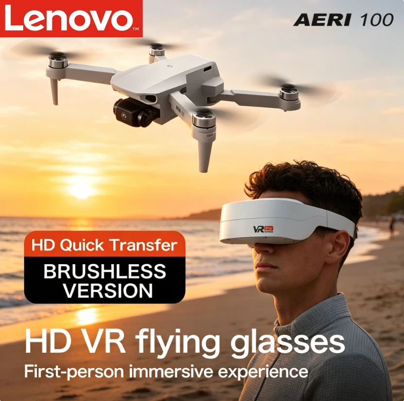 Lenovo Aeri100VR 8K Drone Quadcopter with Screen Remote Control Professional RC Helicopter Outdoor Flight Camera Stable Flight
Lenovo Aeri100VR 8K Drone Quadcopter with Screen Remote Control Professional RC Helicopter Outdoor Flight Camera Stable Flight