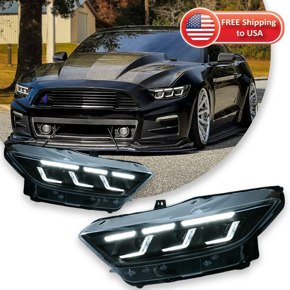 Car Headlights For Ford Mustang 2015-2022 LED Car Lamps Daytime Running Lights Dynamic Turn Signals Car Accessories
Car Headlights For Ford Mustang 2015-2022 LED Car Lamps Daytime Running Lights Dynamic Turn Signals Car Accessories