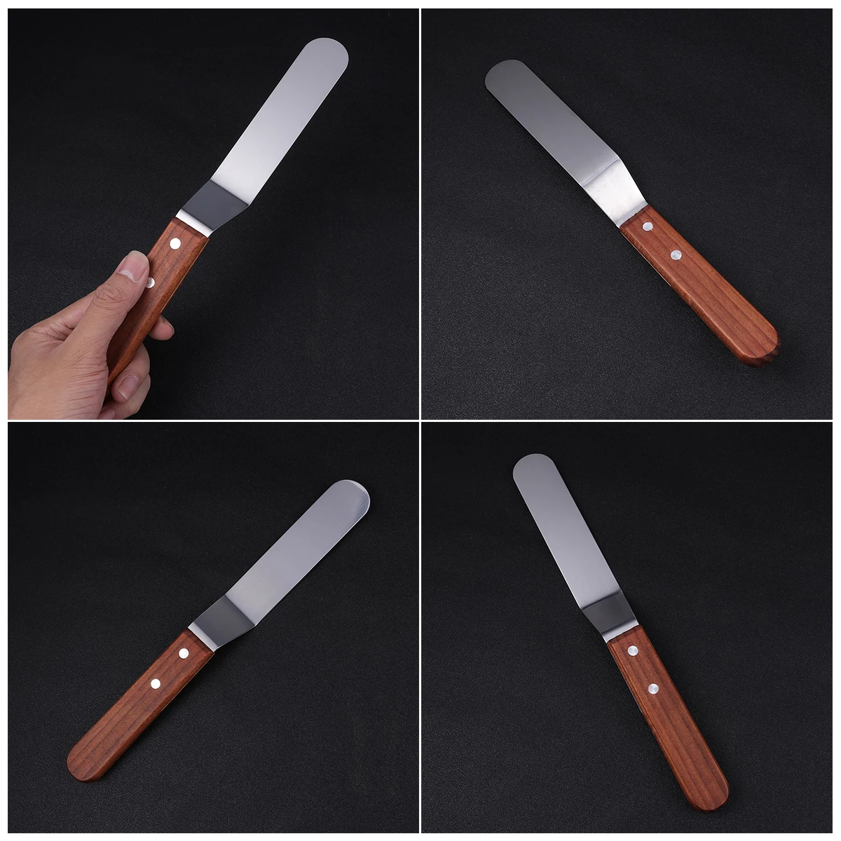 6 Inch Cream Spatula Stainless Steel Redwood Handle Easy Clean Cake Decorating Tool Icing Smoother Dessert Mould Release
6 Inch Cream Spatula Stainless Steel Redwood Handle Easy Clean Cake Decorating Tool Icing Smoother Dessert Mould Release